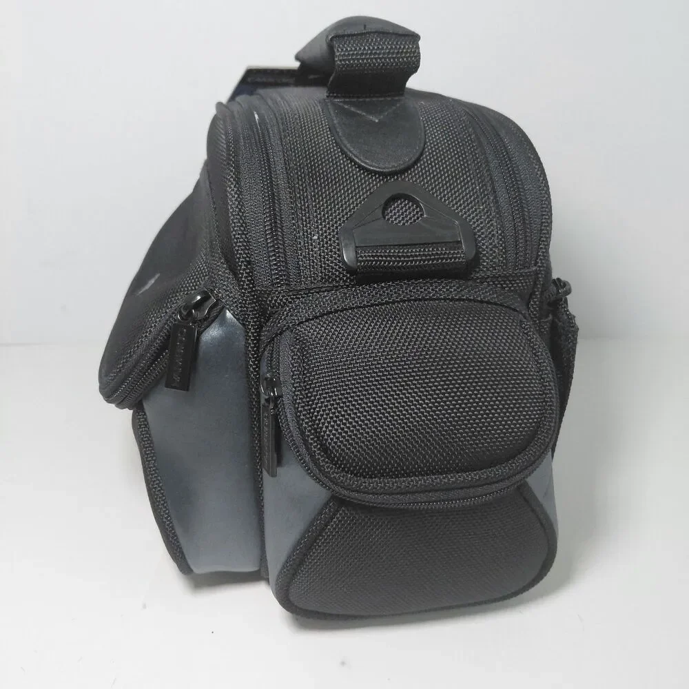 Ambico Black Nylon Camera/Camcorder Carry Case Shoulder Strap Padded Adjust NEW
